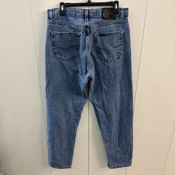 Harley Davidson Genuine Motor Clothes Jeans Mens 34x32 Blue Denim Motorcycle N7 - Picture 1 of 13